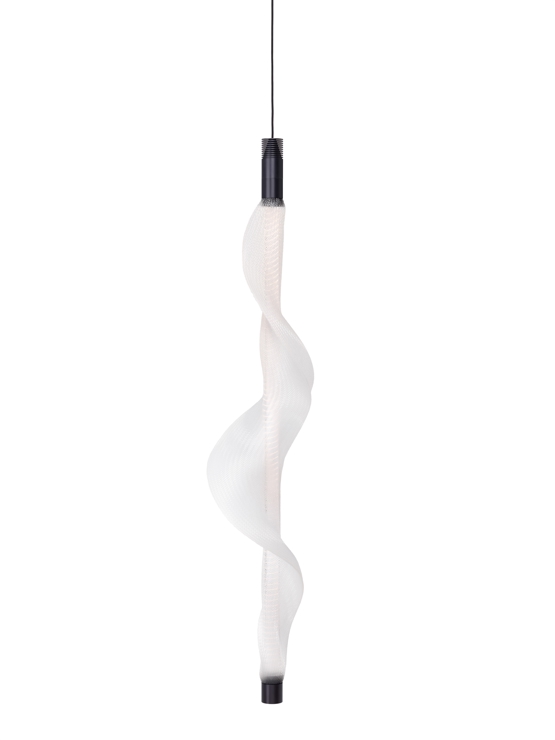 Huls voor Vapour hanglamp, transparant/zwart