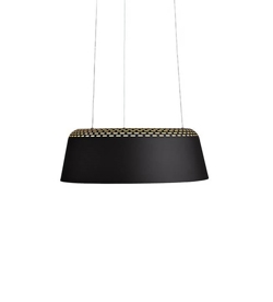 Ring hanglamp, zwart