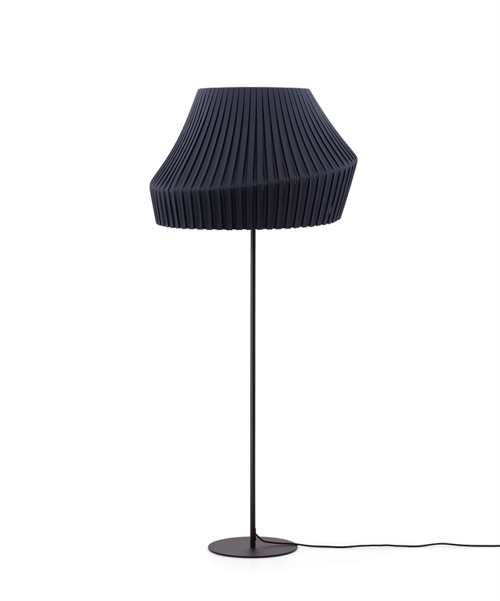 Pleat kap 75 cm, antraciet