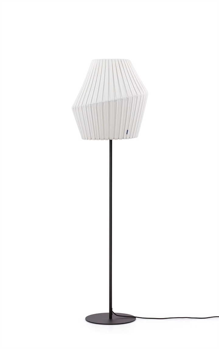 Pleat kap 50 cm, off white