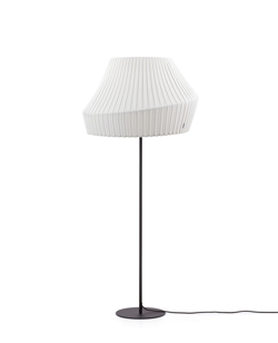 Pleat vloerlamp voet en staaf