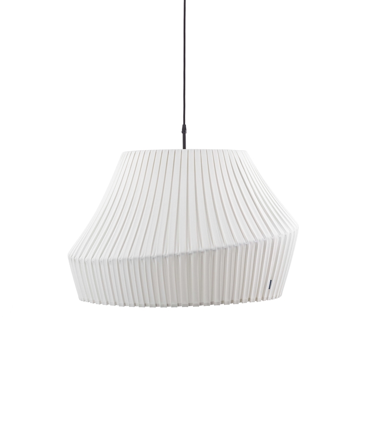 Pleat kap 75 cm, off white