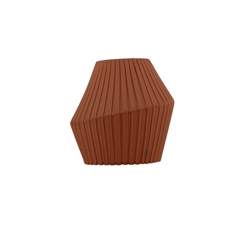 Pleat kap 50 cm, cinnamon brown