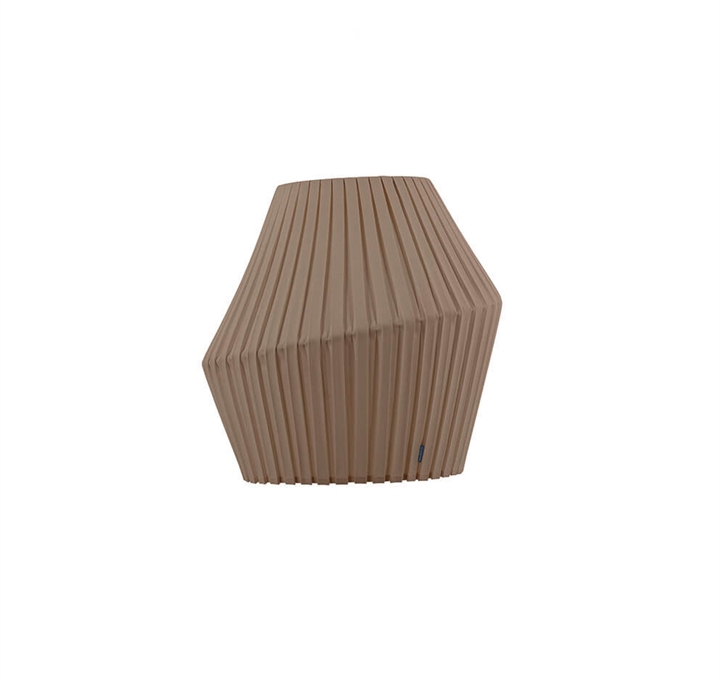 Pleat kap 50 cm, zand taupe