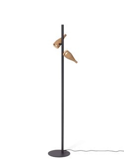 Timber Lounge Double vloerlamp, eiken