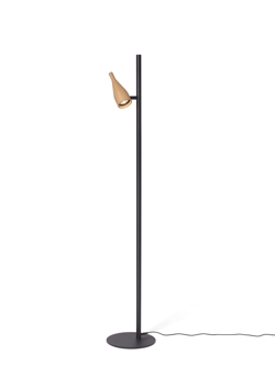 Timber Lounge Single vloerlamp, eiken