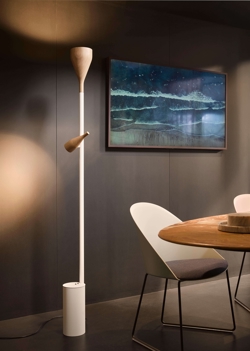 Timber Floor spot en uplight voor witte basis, wit essen