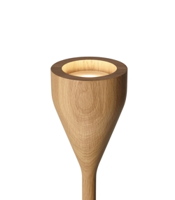 Timber Floor spot en uplight voor zwarte basis, eiken