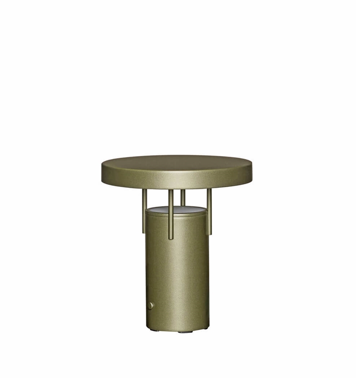 BringMe Portable Mini tafellamp / batterijlamp, metallic donkergroen