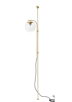 Bubble wandlamp / vloerlamp, messing