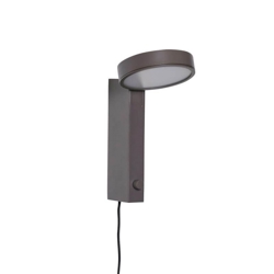 Crea wandlamp, bruin