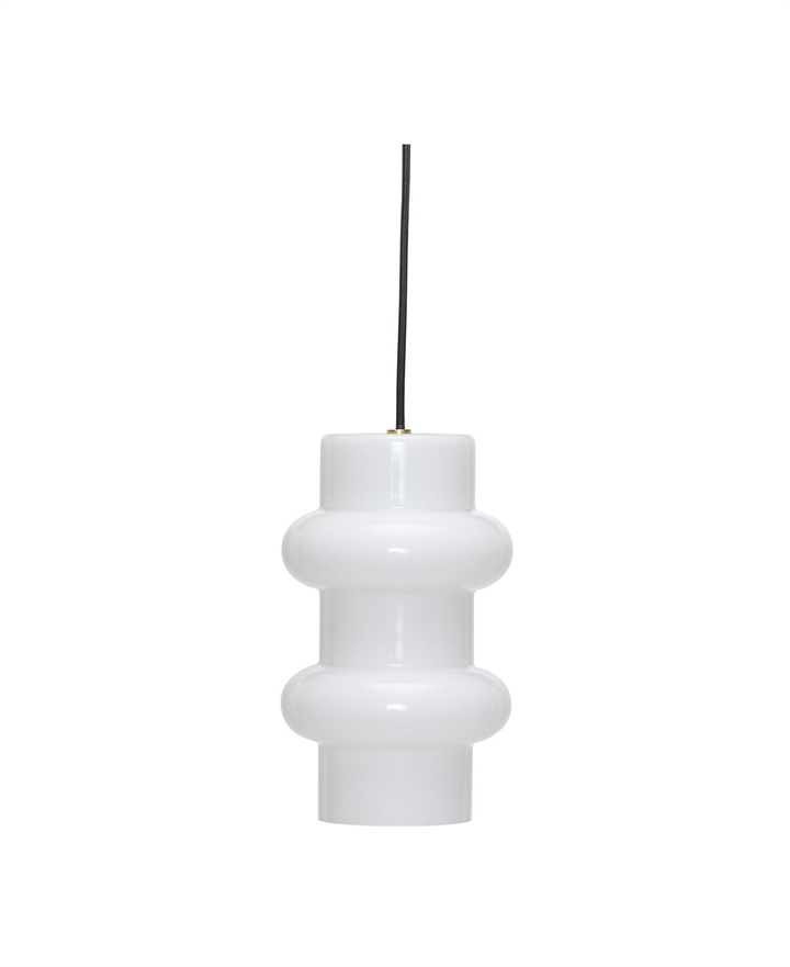 Pilule Double hanglamp, glanzend wit