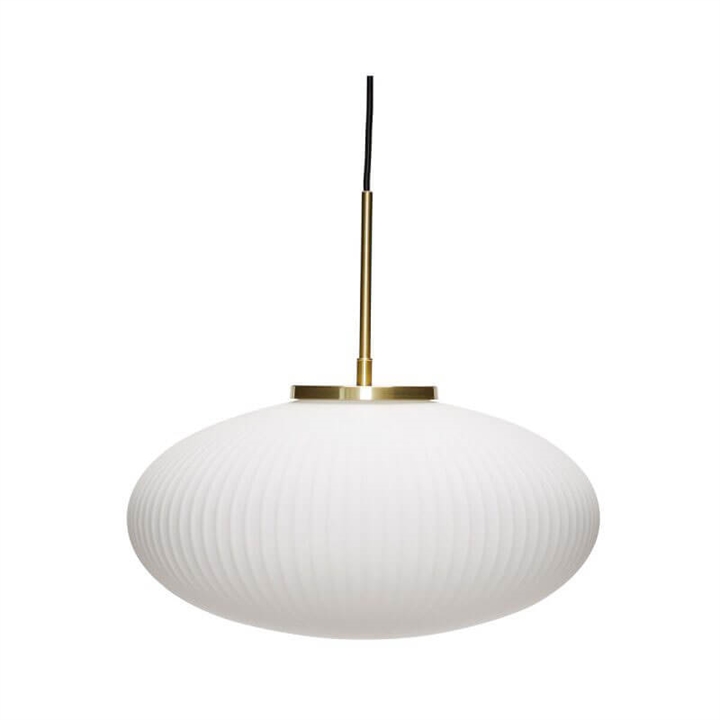 Serene hanglamp ellips, wit