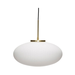 Serene hanglamp ellips, wit
