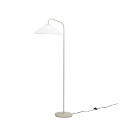 Solid vloerlamp, wit/zand