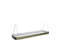 Tube hanglamp small, metallic donkergroen