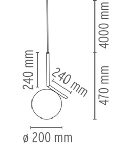IC Light hanglamp, S1 chroom