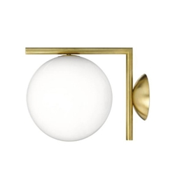 IC Light C/W1 wandlamp/plafondlamp, messing