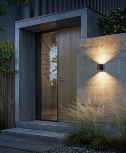 Eye Control buiten wandlamp m/sensor, antraciet