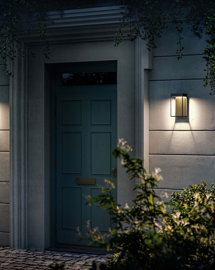 Gic base buitenwandlamp, deep black