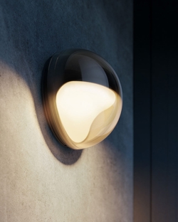 Las.2 buiten wandlamp, deep black