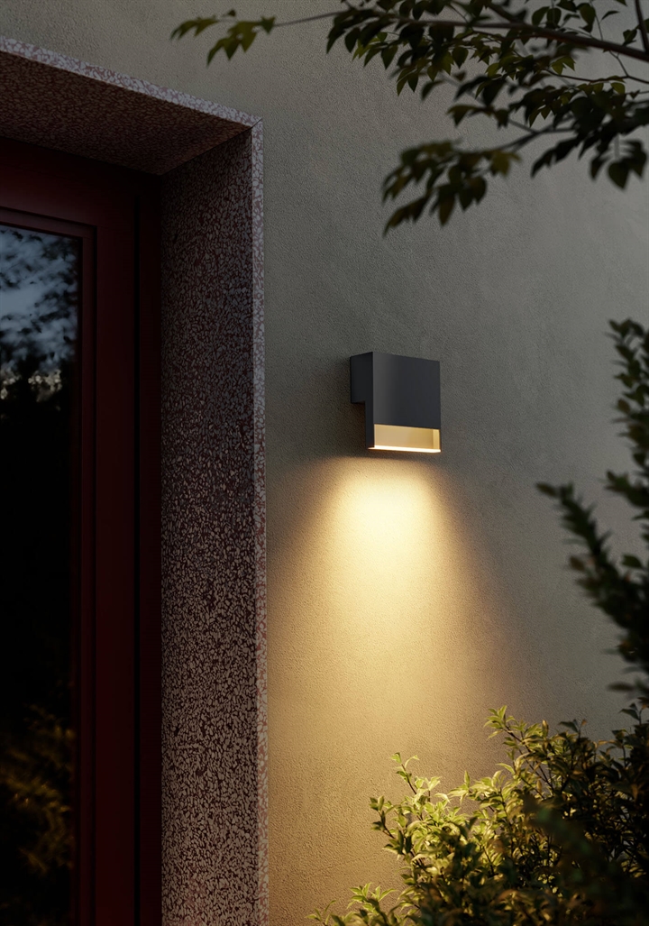 Li.2 buiten wandlamp, antraciet