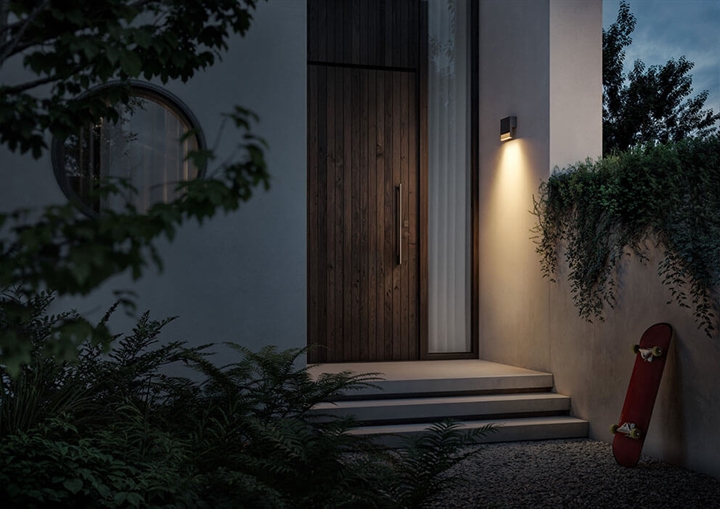 Li.2 buiten wandlamp, antraciet