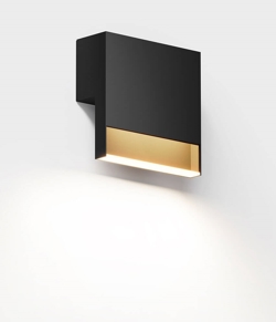 Li.2 buiten wandlamp, deep black