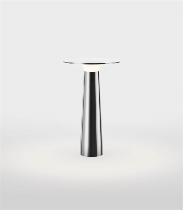 Lix batterijlamp / tafellamp, chroom