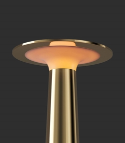 Lix batterijlamp / tafellamp, messing