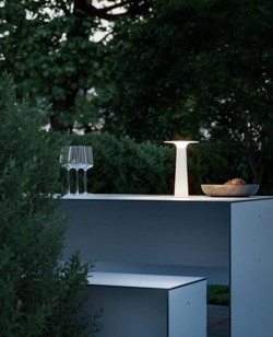 Lix batterijlamp / tafellamp, pearl white