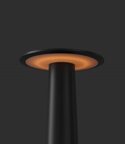 Lix mini batterijlamp / tafellamp, jet black