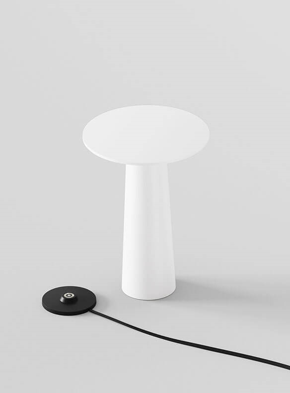 Lix mini batterijlamp / tafellamp, pearl white