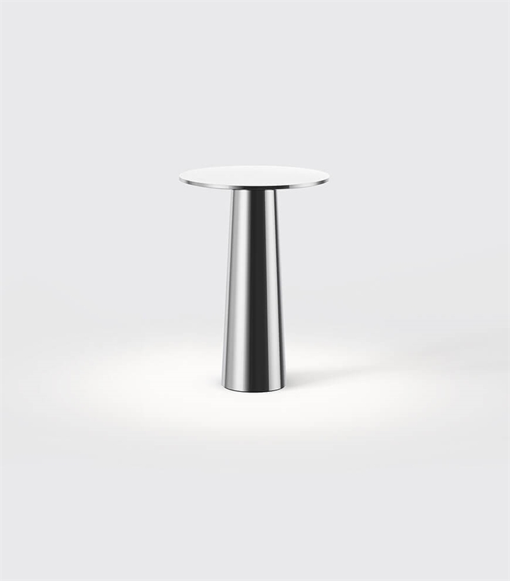 Lix mini batterijlamp / tafellamp, chroom