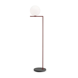 IC Light F2 buitenvloerlamp, rood/zwart lava