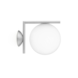IC Light C/W1 buiten wandlamp/plafondlamp, geborsteld roestvrij staal