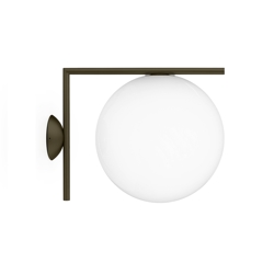 IC Light C/W2 buiten wandlamp/plafondlamp, bruin