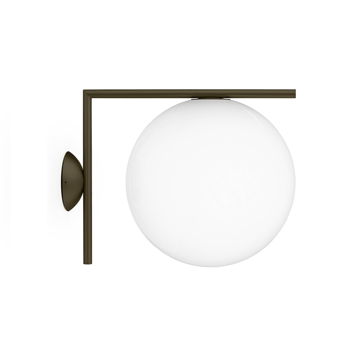 IC Light C/W2 buiten wandlamp/plafondlamp, bruin