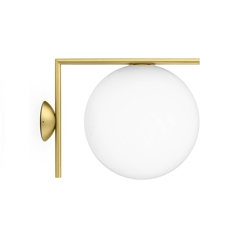 IC Light C/W2 buiten wandlamp/plafondlamp, messing