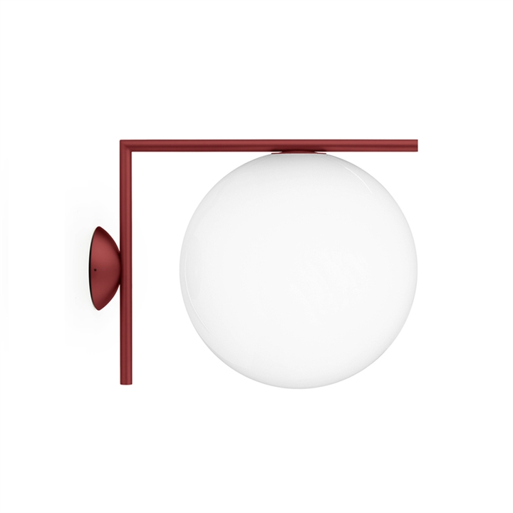 IC Light C/W2 buiten wandlamp/plafondlamp, rood