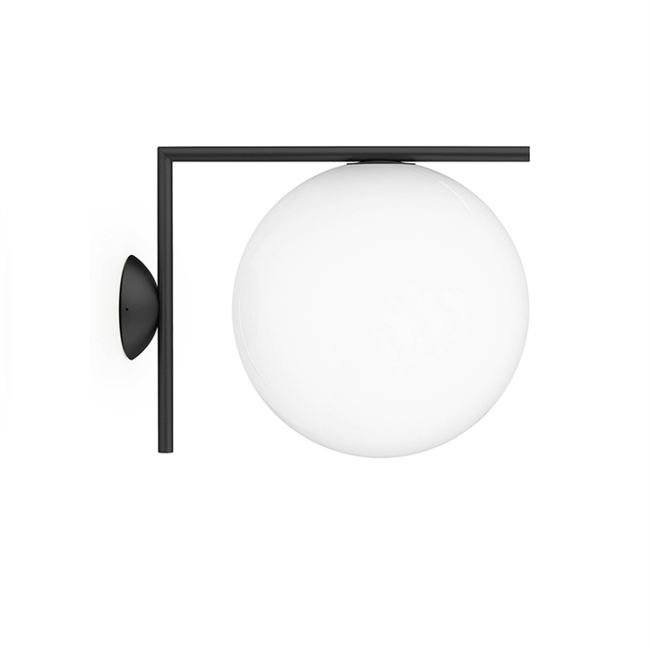 IC Light C/W2 buiten wandlamp/plafondlamp, zwart