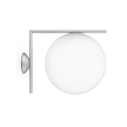 IC Light C/W2 buiten wandlamp/plafondlamp, geborsteld roestvrij staal