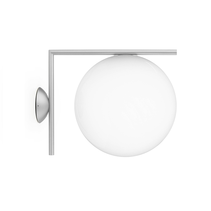 IC Light C/W2 buiten wandlamp/plafondlamp, geborsteld roestvrij staal