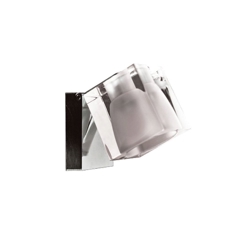 Ice Cube wand/plafondlamp, helder/chroom