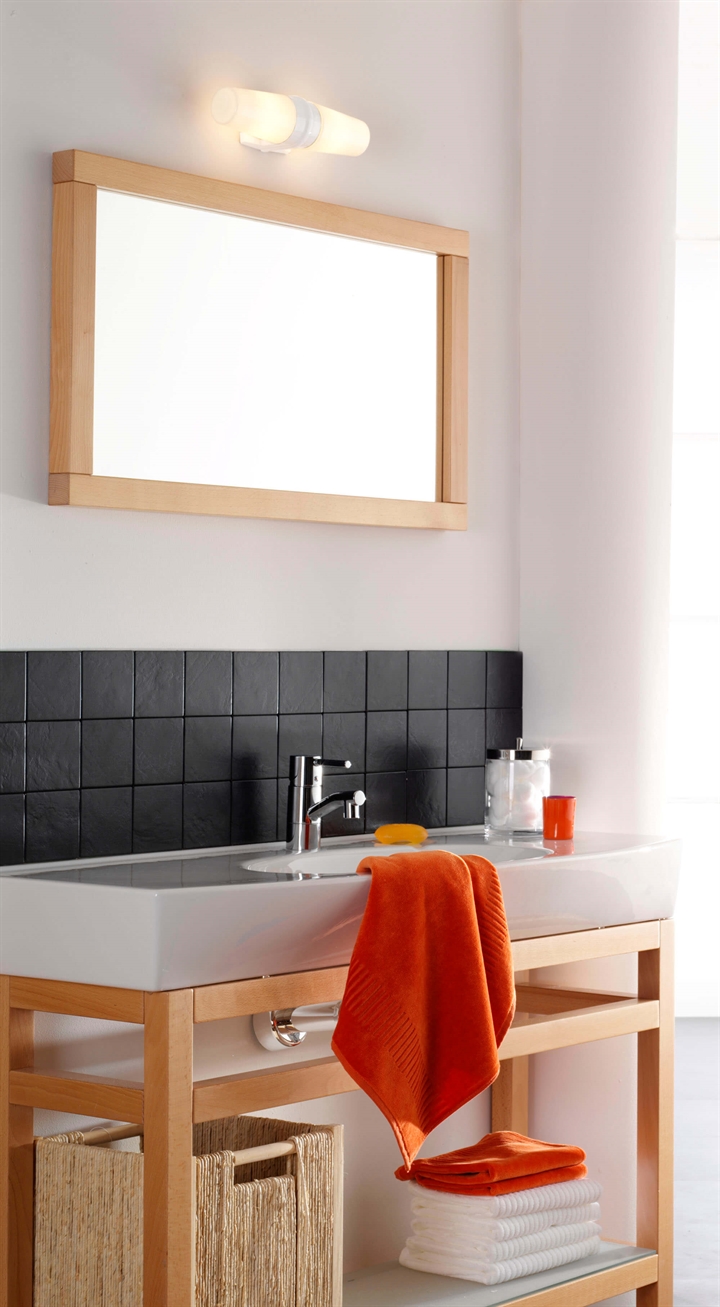 Bernadotte dubbele wandlamp, wit