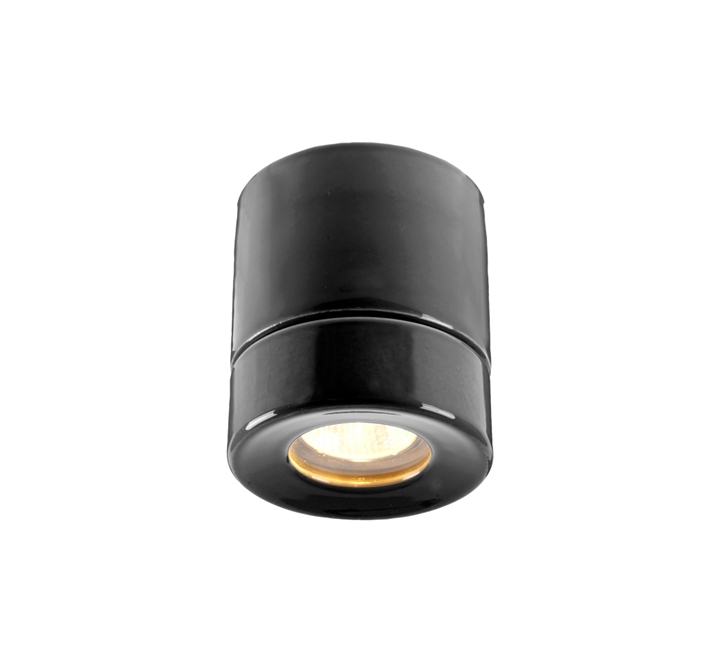 Light On Downlight plafondlamp IP44, zwart