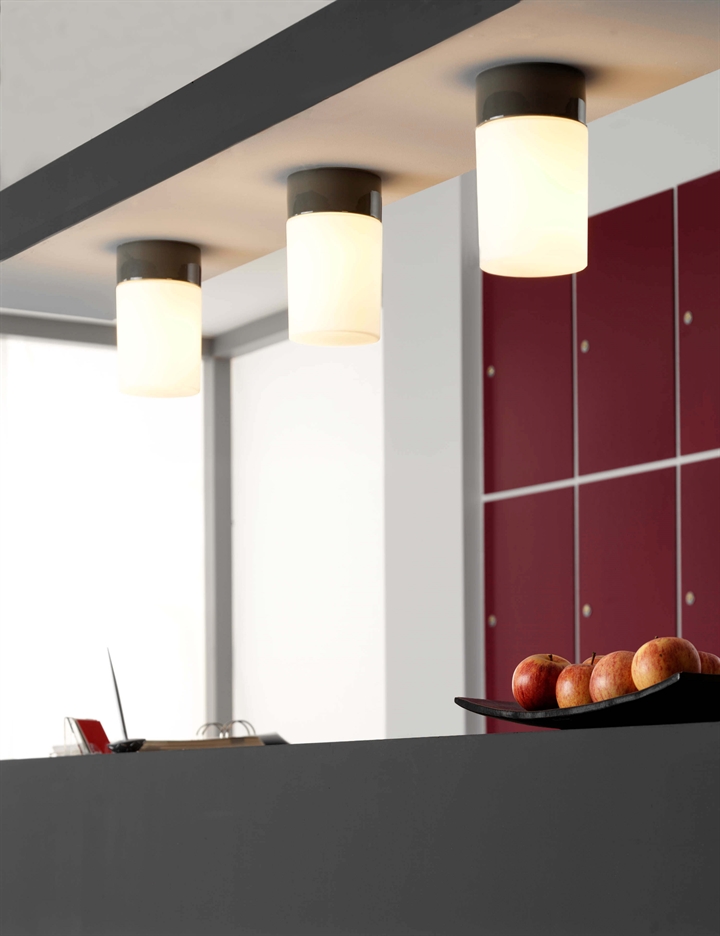 Opus 120/200 plafondlamp / wandlamp, grijs