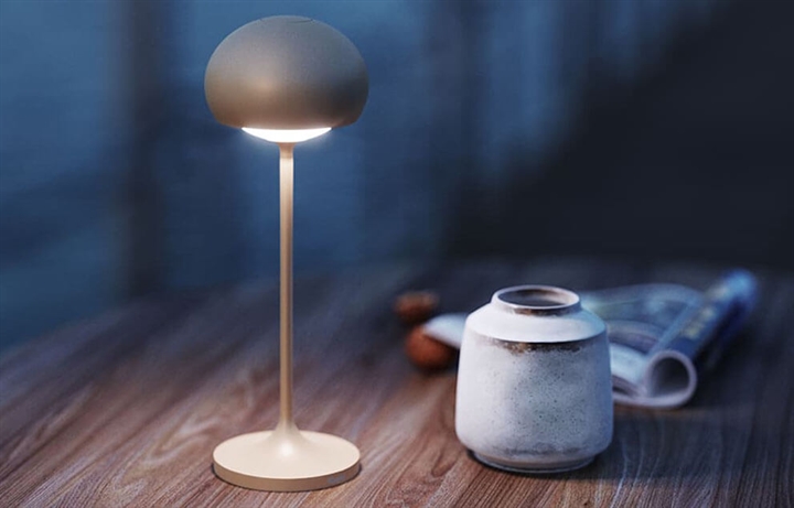 Clan Mini batterijlamp, champagne