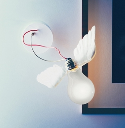 Lucellino LED wandlamp met snoer, dimbaar