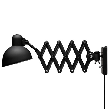 Kaiser idell 6718-W wandlamp, mat zwart